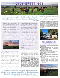 Cover Page of Princess Beef Newsletter for 2024